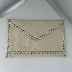 Laggo Cream Envelope Clutch